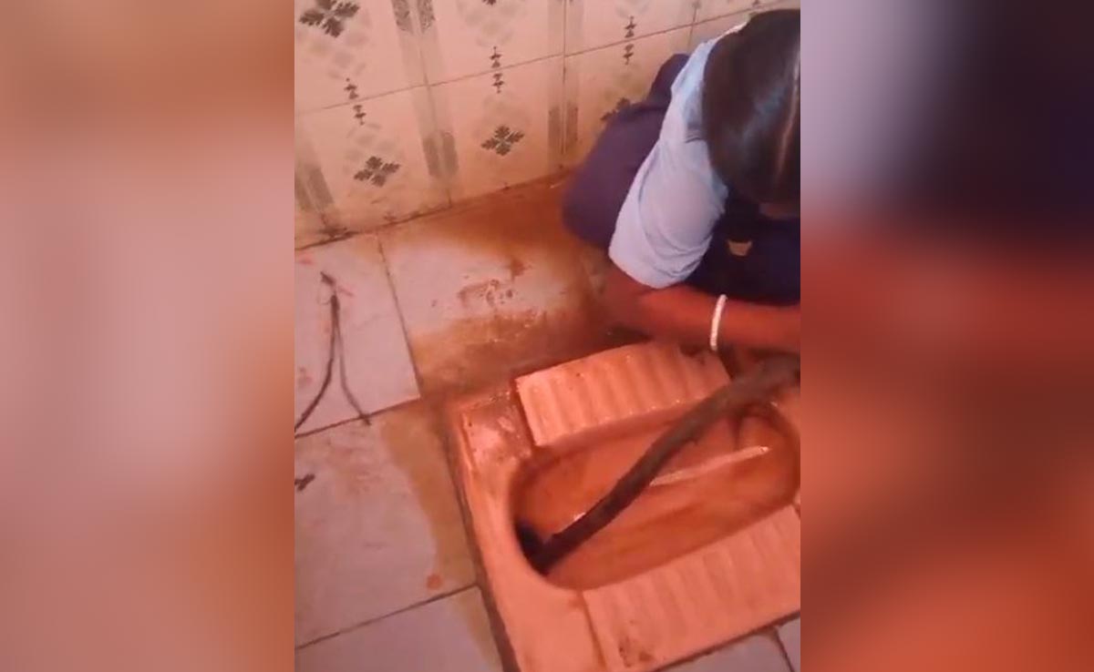 Another Video Of Students Cleaning Toilet At Karnataka School Goes Viral