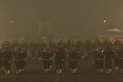Republic Day Parade Rehearsals At Kartavya Path Amid Cold Wave in Delhi Republic Day Parade Rehearsals At Kartavya Path Amid Cold Wave in Delhi