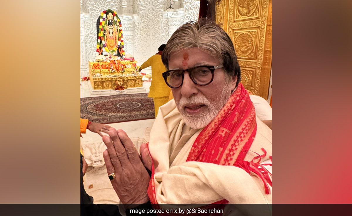 "Faith Doesn't Possess Description": Amitabh Bachchan On Ram Temple Event