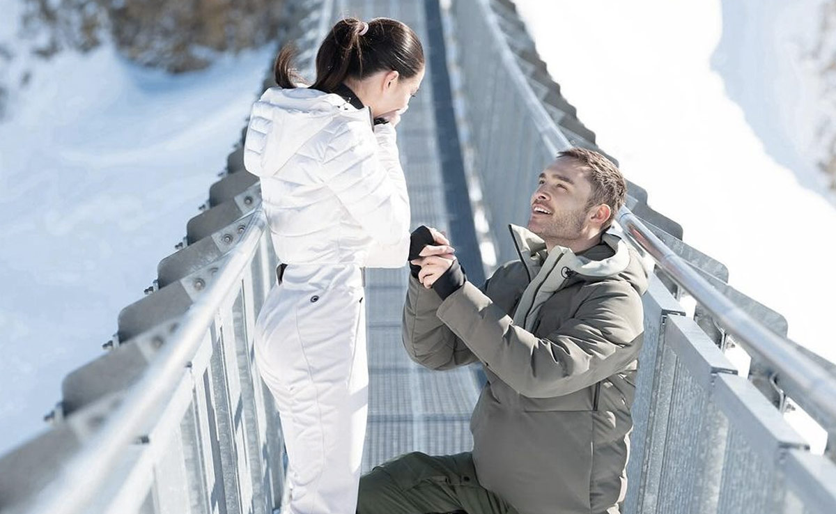 बॉलीवुड एक्ट्रेस Amy Jackson की हुई सगाई, बर्फ से घिरी वादियों के बीच बॉयफ्रेंड ने यूं पहनाई अंगूठी