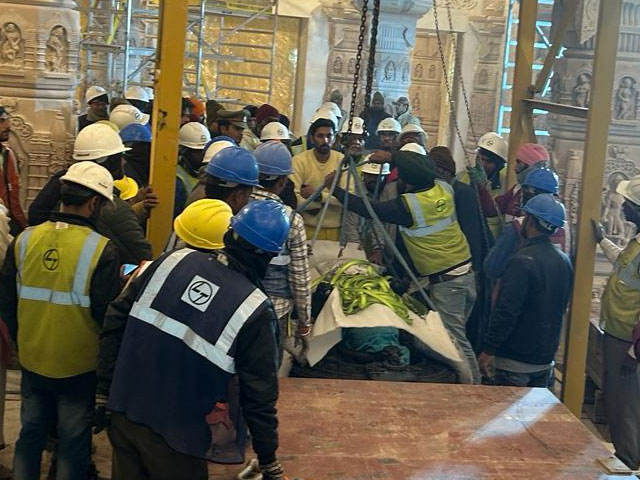 Watch: Ram Lalla Idol Reaches Ayodhya Temple Ahead Of Grand Ceremony