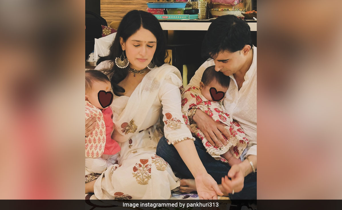 Gautam Rode-Pankhuri Awasthy Share Pics From Their Twins' <i>Annaprashan</i>
