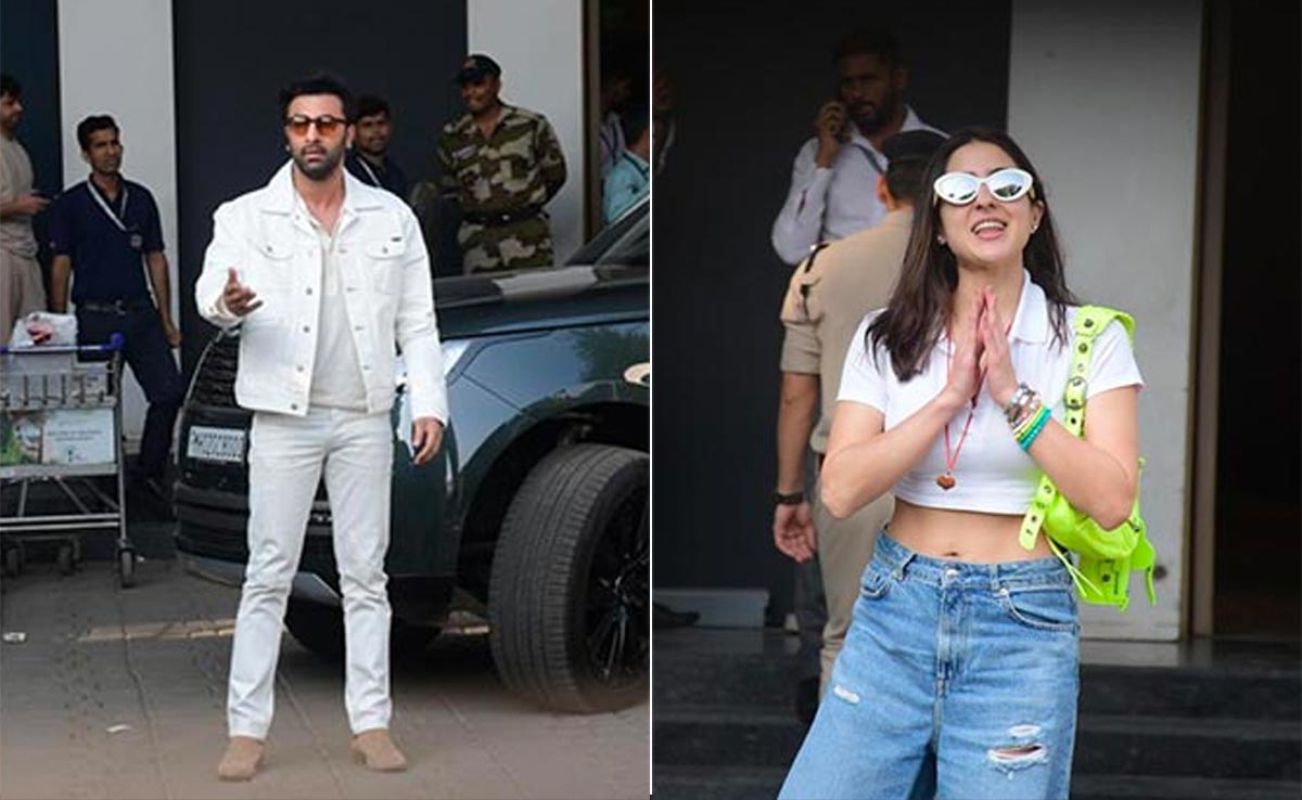Ahead Of Filmfare Awards, Ranbir Kapoor, Sara Ali Khan, Ayushmann Khurrana Fly To Gujarat. See Airport Pics