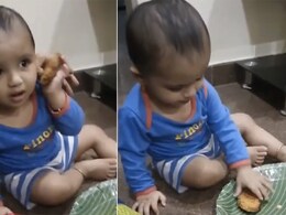 Anand Mahindra Shares Video Of Toddler Mistaking Food For Phone, Conveys Message Anand Mahindra Shares Video Of Toddler Mistaking Food For Phone, Conveys Message