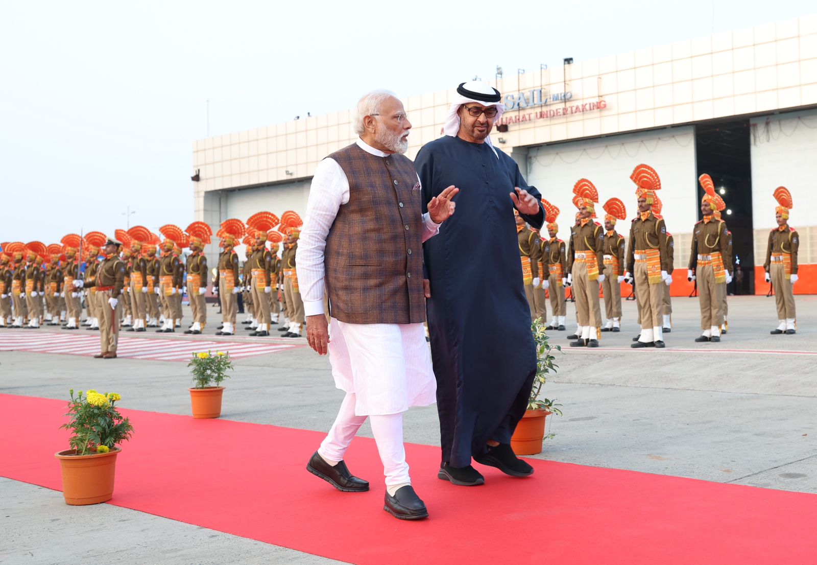 "My Brother It's An Honour...": PM's Welcome For UAE President In Gujarat