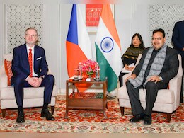 चेक गणराज्य के प्रधानमंत्री और राज्यपाल कलराज मिश्र से मुख्यमंत्री भजनलाल शर्मा ने की मुलाकात