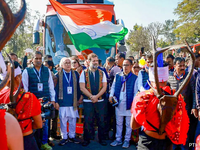 Rahul Gandhi's Yatra Enters Day 2 In Manipur, Night Halt In Nagaland