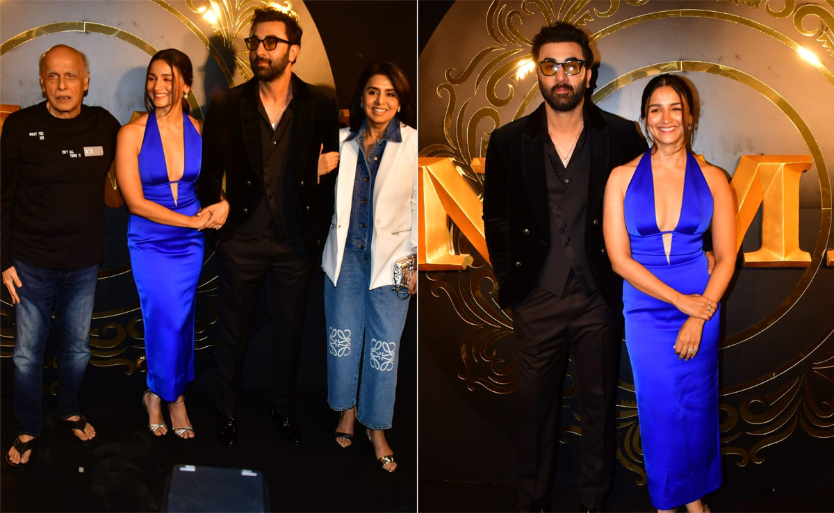 Alia Bhatt With Mom-In-Law Neetu Kapoor And Dad Mahesh Bhatt - Meet Ranbir Kapoor's Cheer Squad At <i>Animal</i> Success Bash