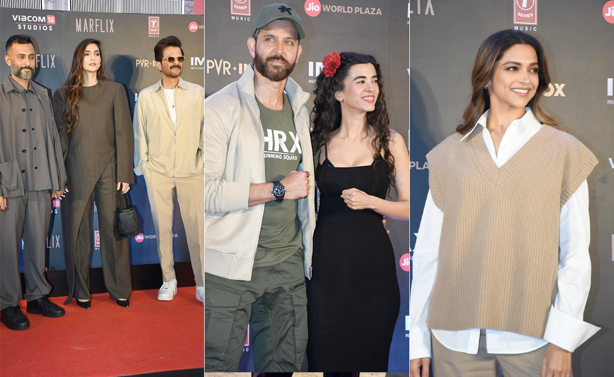Hrithik Roshan-Saba Azad, Deepika Padukone, The Kapoors Attend <i>Fighter</i> Screening