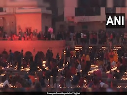 Watch: Thousands Of Diyas Light Up Famous Saryu Ghat In Ayodhya Watch: Thousands Of Diyas Light Up Famous Saryu Ghat In Ayodhya
