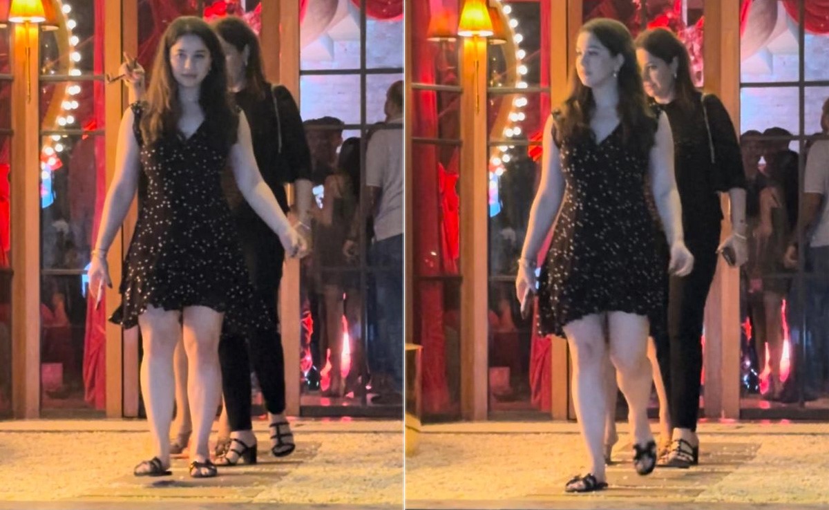 Sara Tendulkar's No Frills-Just Ruffles Dinner Date Style Is Casual But Classy