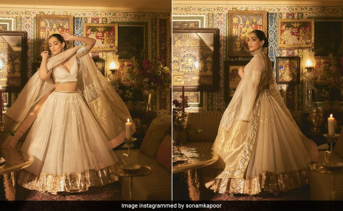 After 16 Months, Sonam Kapoor Feels Like Herself Again In An Ethereal White <i>Lehenga</i>