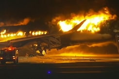 Plane In Flames At Tokyo Airport After Collision, Over 350 Evacuated Plane In Flames At Tokyo Airport After Collision, Over 350 Evacuated