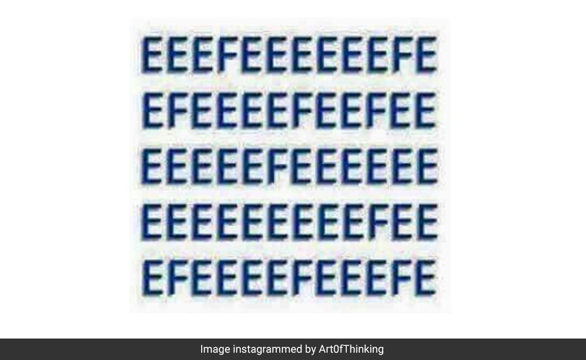 इस तस्वीर में आपको कितने F नज़र आ रहे हैं? नज़रें तेज़ हैं तो 5 सेकंड में दीजिए जवाब