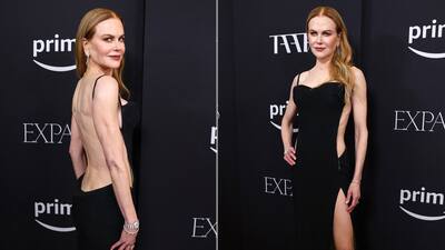 nicole kidman backless dress 2023 Nicole Kidman's Backless LBD Scooped So Low, It Grazed Her Tailbone