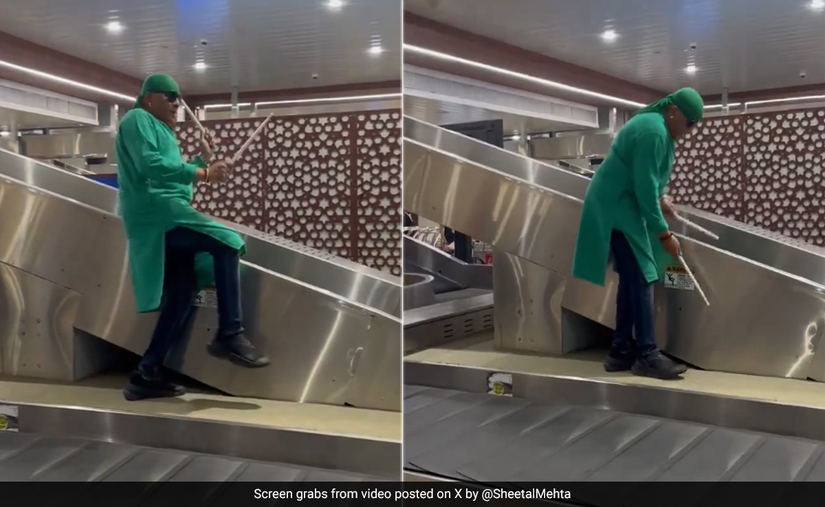 Watch: Sivamani's <i>'Humma-Humma'</i> Performance At Kochi Airport Amid Baggage Delay