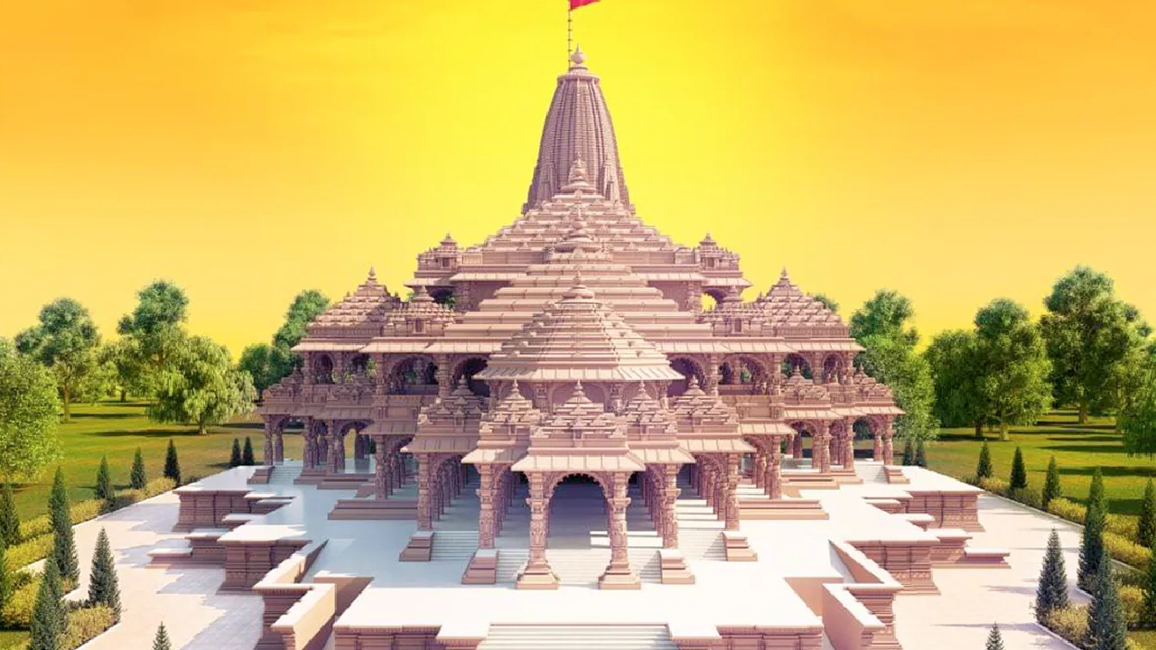 राम मंदिर प्राण प्रतिष्ठा के लिए कुछ यूं सज रही है अयोध्या नगरी