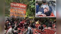 RAS Mains Exam: बिगड़ने लगी भूख हड़ताल पर बैठे छात्रों की तबीयत, दो अभ्यर्थी हॉस्पिटल में एडमिट, बढ़ा बवाल