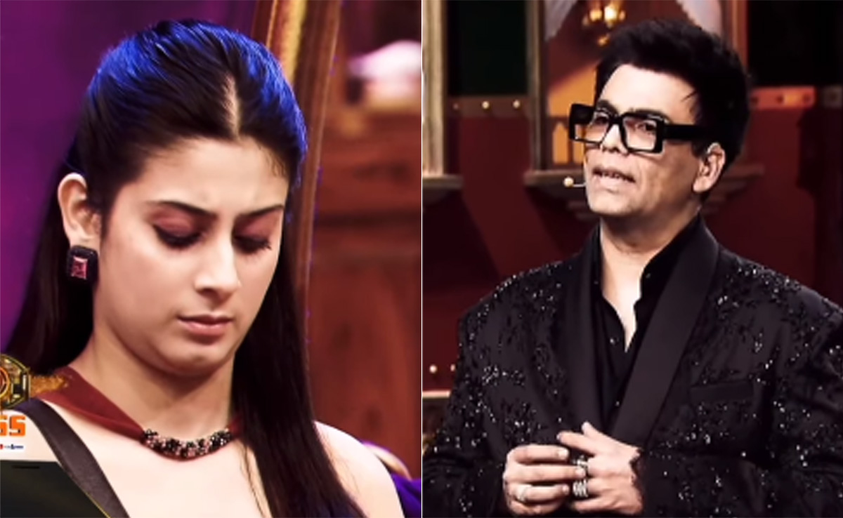 <i>Bigg Boss 17</i>: Karan Johar Scolds Isha Maviya, Calls Her Out For "Double Standards"
