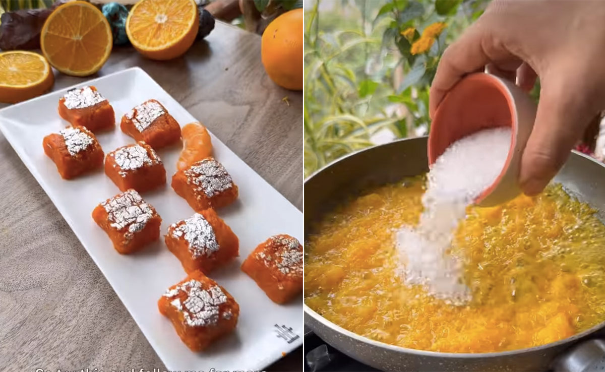 Viral Now: This Easy Recipe For Homemade Orange Barfi Has More Than 13 Million Views