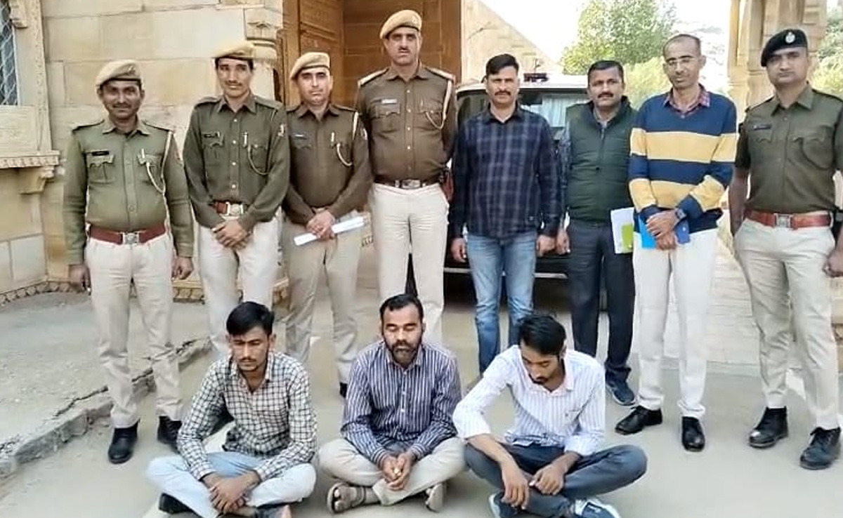 जैसलमेर पुलिस की बड़ी कामयाबी, दर्जनों लूट की वारदात को अंजाम देने वाले गैंग का किया पर्दाफाश