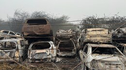 450 Vehicles Kept At Police Yard Destroyed In Fire In Delhi's Wazirabad