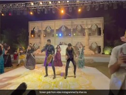 Nupur Shikhare Danced To Ranveer Singh's <i>Khalibali</i> And <i>Heart Throb</i> At <i>Sangeet</i>. Courtesy Ira Khan Nupur Shikhare Danced To Ranveer Singh's <i>Khalibali</i> And <i>Heart Throb</i> At <i>Sangeet</i>. Courtesy Ira Khan
