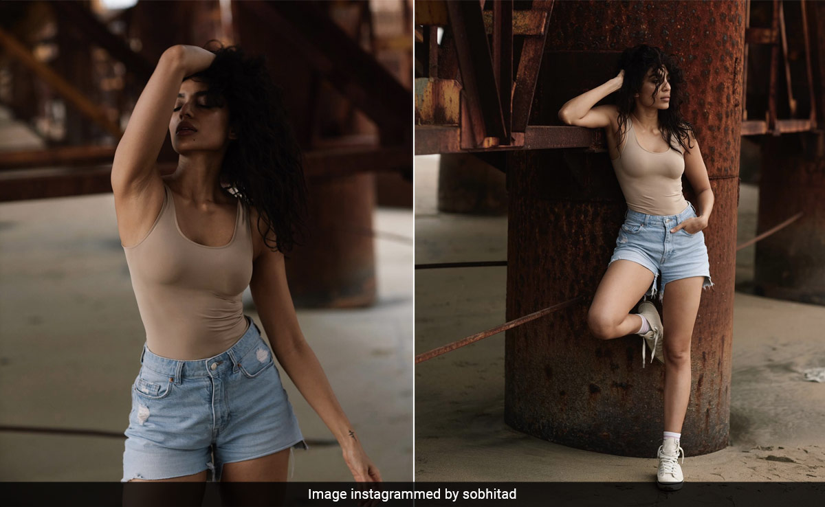 In A Skin Toned Tank And Shorts, Sobhita Dhulipala's Casual Style Lends "Uninterrupted" Fashion Goals