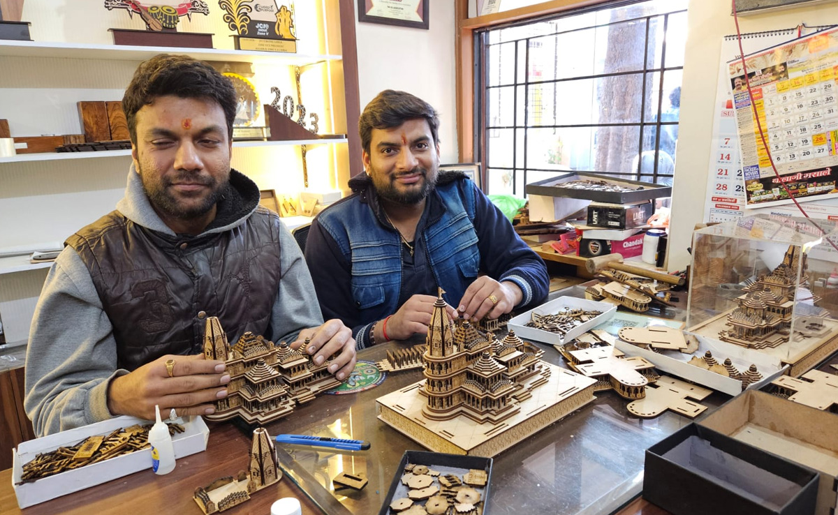 कोटा के दो भाइयों ने बनाया राम मंदिर का 3D मॉडल, विदेशों से भी आ रही डिमांड