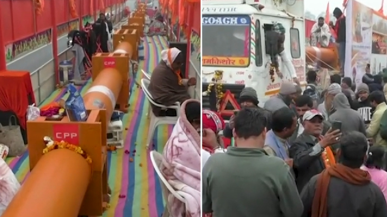 राम मंदिर के लिए वडोदरा से अयोध्या पहुंची ये 108 फीट लंबी अगरबत्ती