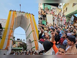 Urs Festival Ajmer: उर्स मेले की शुरुआत, अपनी मन्नतों को लेकर लोगों ने चूमे झंडे Urs Festival Ajmer: उर्स मेले की शुरुआत, अपनी मन्नतों को लेकर लोगों ने चूमे झंडे