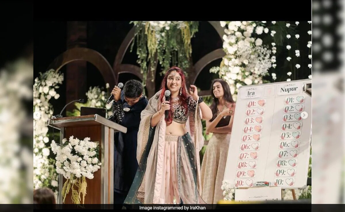 Ira Khan And Nupur Shikhare "Ganged Up" Against Everyone Else Playing Their Wedding Day Game