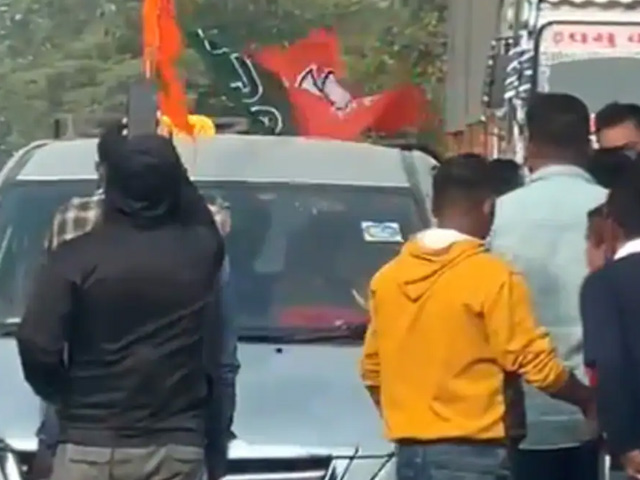 Congress Leader Alleges "Unruly BJP Crowd" Attacked His Vehicle In Assam