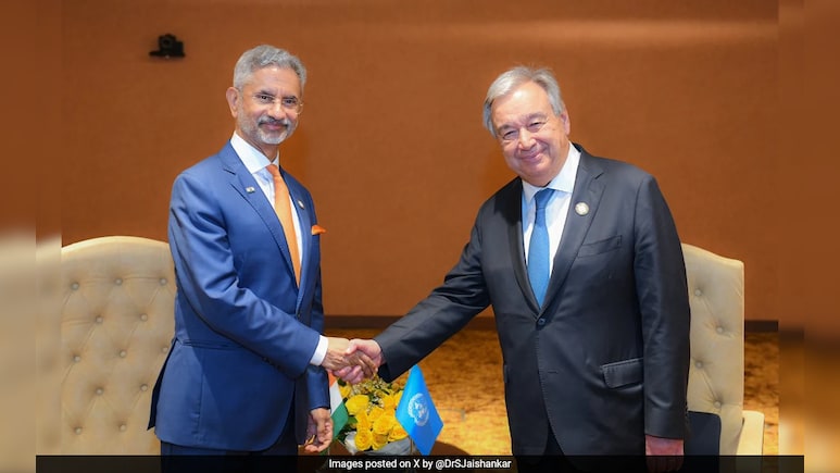 S Jaishankar Meets UN Chief, Discusses Middle East, Ukraine Crisis