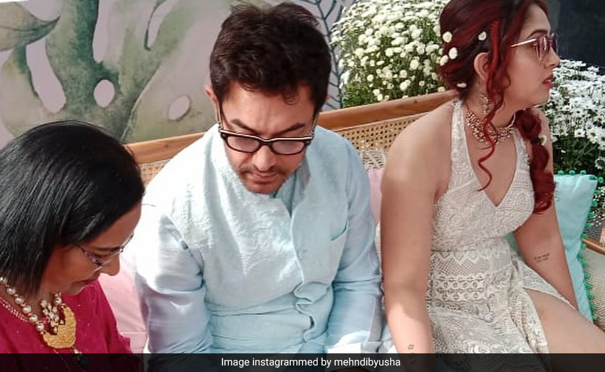 At Ira's Mehendi, Dad Aamir Khan Had Her Tattoo Recreated On His Hand