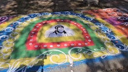 Ram Mandir Pran Pratishtha: सतना में बच्चों ने बनाई 51 फीट की रंगोली, 4000 लोगों ने एक साथ किया 'सुंदरकांड का पाठ'