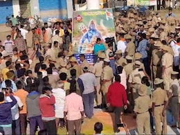 Congress vs BJP As Hanuman Flag Removed In Karnataka, Situation Tense Congress vs BJP As Hanuman Flag Removed In Karnataka, Situation Tense