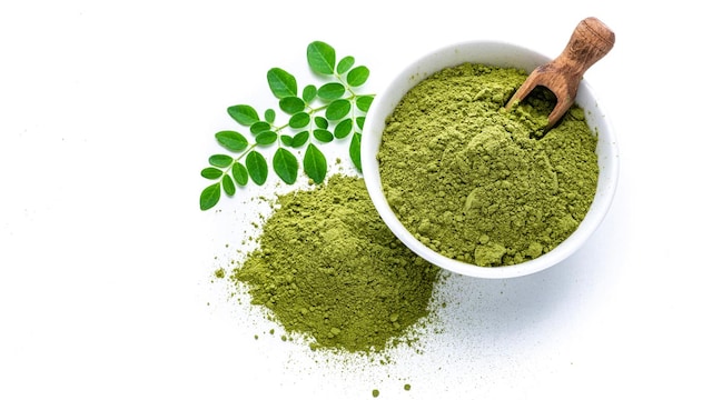 Moringa leaves can be used in salads or added to smoothies or juices as a nutritious boost