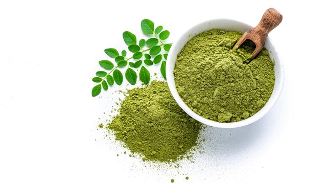 Moringa leaves can be used in salads or added to smoothies or juices as a nutritious boost