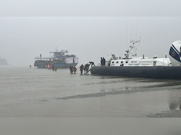 Coast Guard Rescues 182 Stranded Pilgrims Grounded On Ferry Off Kakdwip In Bengal Coast Guard Rescues 182 Stranded Pilgrims Grounded On Ferry Off Kakdwip In Bengal