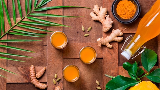 Taking a ginger turmeric shot daily can be a greta natural remedy for improving overall health