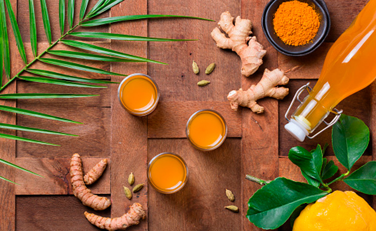 Taking a ginger turmeric shot daily can be a greta natural remedy for improving overall health