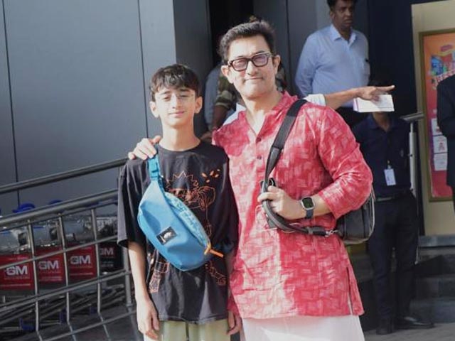 Aamir Khan And Son Azad Fly Out For Ira's Udaipur Wedding