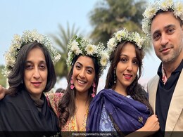 Viral: Imran Khan Poses With Rumoured Girlfriend Lekha Washington And Daughter Imara At Cousin Ira Khan's Mehendi Viral: Imran Khan Poses With Rumoured Girlfriend Lekha Washington And Daughter Imara At Cousin Ira Khan's Mehendi