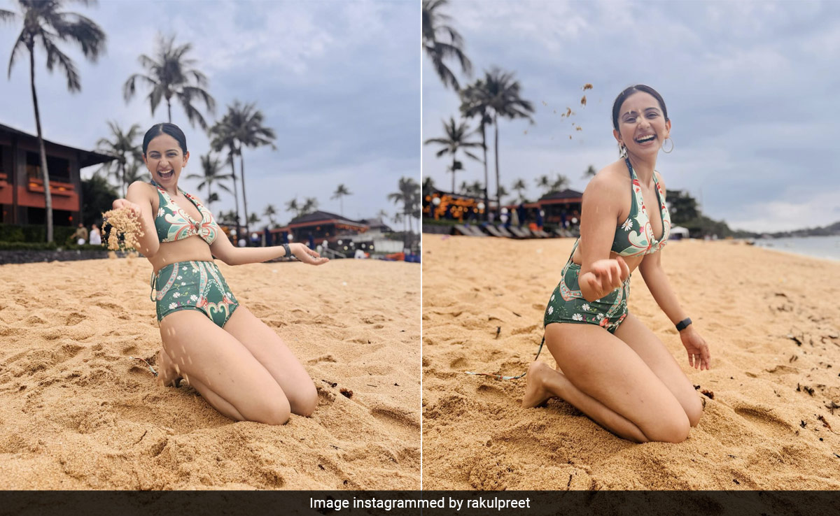 Rakul Preet Singh May Be Over Her Holiday, But Not Her Beach Chic Green Swimsuit