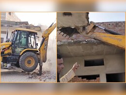 धार्मिक जुलूस में पथराव मामले पर बड़ा एक्शन! नगर पालिका ने आरोपी के घर पर चलाया बुलडोजर 