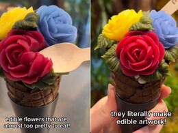 Viral Video: Watch How Japanese Dessert Lovers Are Elevating Ice Cream With Edible Flowers Viral Video: Watch How Japanese Dessert Lovers Are Elevating Ice Cream With Edible Flowers