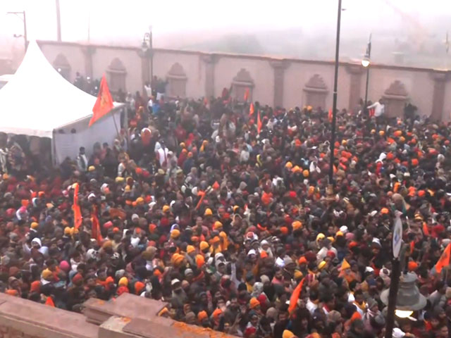 Thousands Of Devotees At Ayodhya Ram Temple, Day After PM's Rituals
