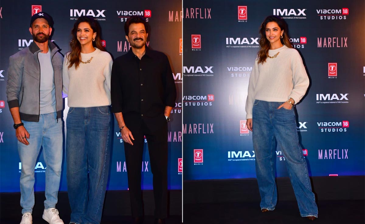 Finally, Deepika Padukone Makes Long-Awaited Appearance At <i>Fighter</i> Promotion