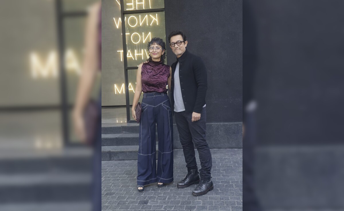 In Pics: Aamir Khan-Kiran Rao Pose Together At <i>Laapataa Ladies</i> Promotions